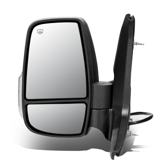 RETROVISOR MIRROR - OEM - 15-19 FORD TRANSIT 150, 250, 350 - POWERED - HEATED - W/ SIGNAL - FOLDING - TEXTURED - BLACK