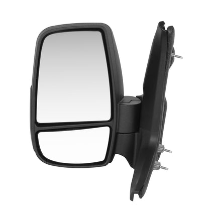 RETROVISOR MIRROR - OE STYLE - FORD TRANSIT 150 18-19 - FORD TRANSIT 250 18-19 - FORD TRANSIT 350 18-19 - WITH POWER SHORT ARM LOW ROOF - DRIVER SIDE - PAINT TO MATCH - BLACK