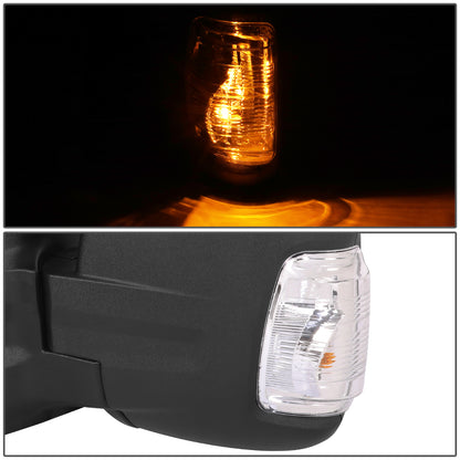 RETROVISOR MIRROR - OE STYLE - FORD TRANSIT 150 18-19 - FORD TRANSIT 250 18-19 - FORD TRANSIT 350 18-19 - SHORT ARM WITH POWER WITH HEATED WITH SIGNAL DUAL MIRROR HIGH ROOF - DRIVER SIDE - PAINT TO MATCH - BLACK