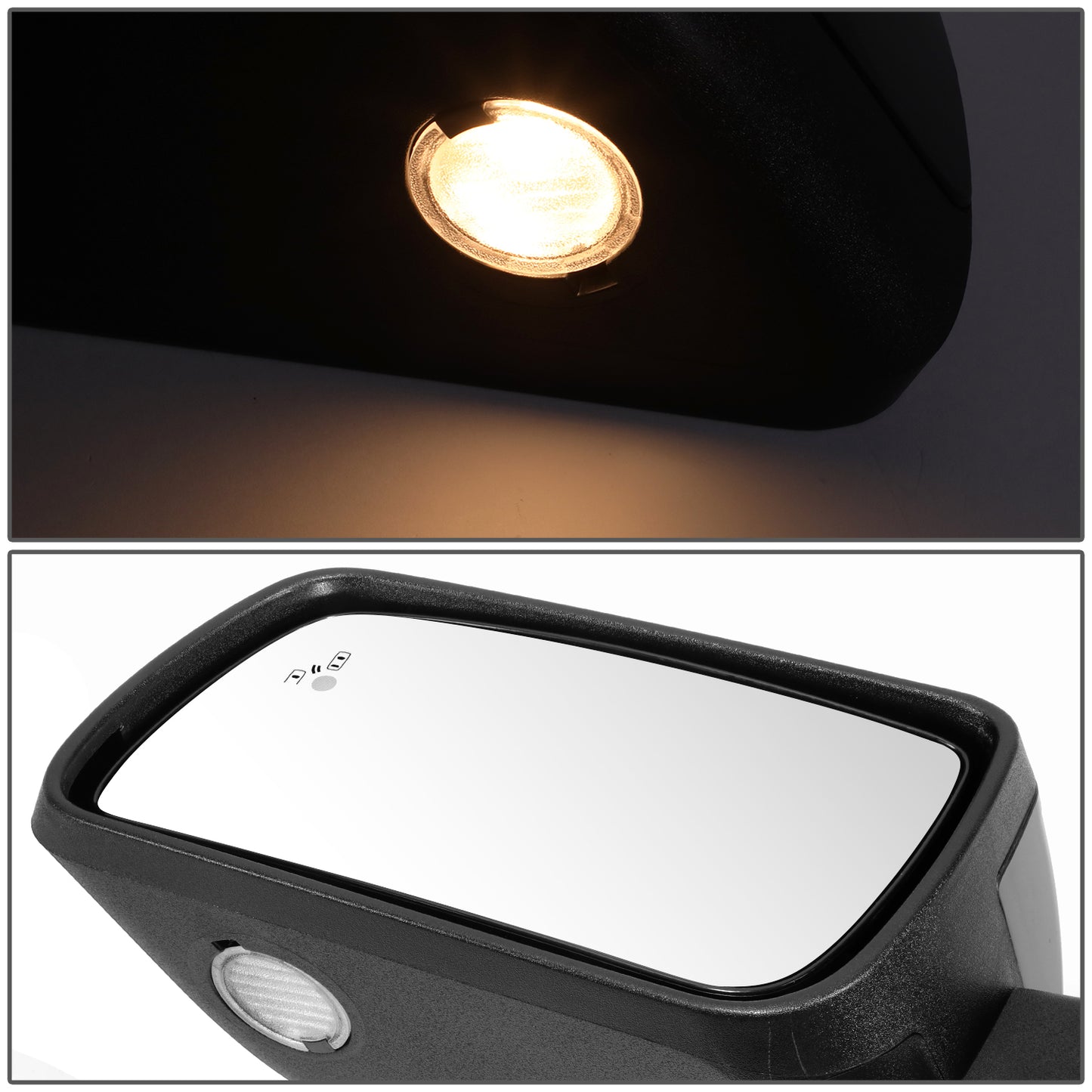 RETROVISOR MIRROR - OE STYLE - FORD FLEX 2013-2019 - WITH POWER WITH HEATED GLASS WITH BLIND SPOT WITH MEMORY - DRIVER LEFT SIDE - BLACK