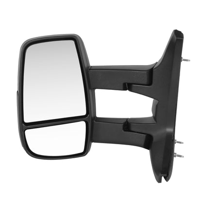 RETROVISOR MIRROR - OE STYLE - FORD TRANSIT 150 2015-2019 - FORD TRANSIT 250 2015-2019 - FORD TRANSIT 350 2015-2019 - WITH LOW ROOF LONG ARM - DRIVER LEFT SIDE - BLACK