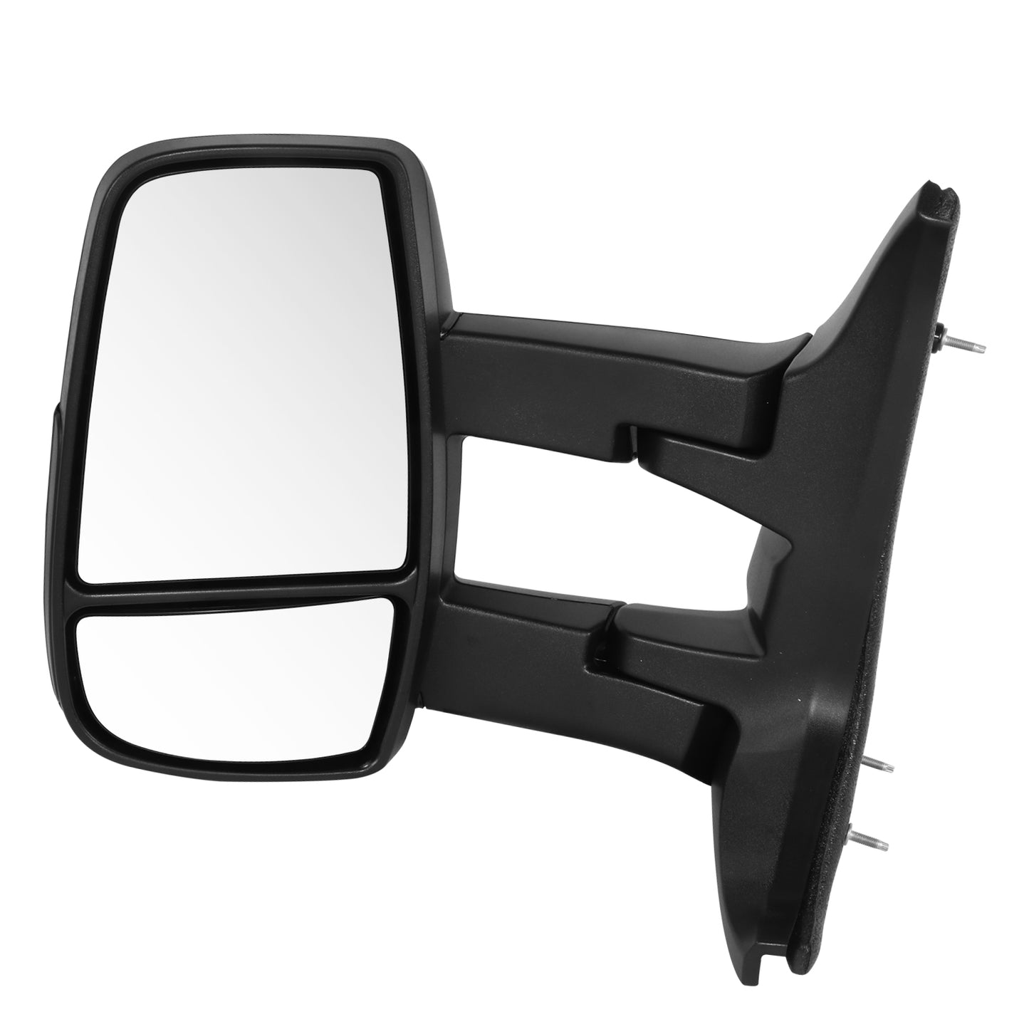 RETROVISOR MIRROR - OE STYLE - FORD TRANSIT 150 15-19 - FORD TRANSIT 250 15-19 - FORD TRANSIT 350 15-19 - LONG ARM WITH POWER HIGH ROOF - DRIVER SIDE - PAINT TO MATCH - BLACK