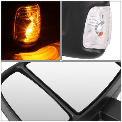 RETROVISOR MIRROR - OE STYLE - FORD TRANSIT 150 15-17 - FORD TRANSIT 250 15-17 - FORD TRANSIT 350 15-17 - LONG ARM WITH POWER WITH HEATED WITH SIGNAL DUAL MIRROR HIGH ROOF - DRIVER SIDE - PAINT TO MATCH - BLACK