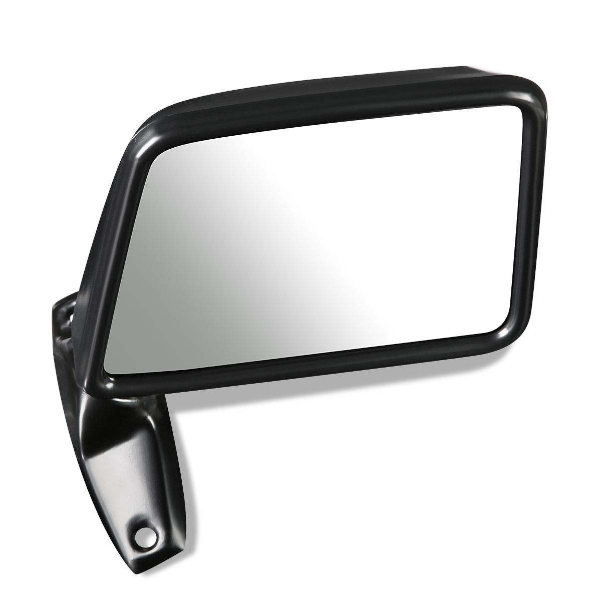RETROVISOR MIRROR - OEM - 84-90 FORD BRONCO II / 83-92 FORD RANGER - MANUAL - PAINTABLE - BLACK - RIGHT