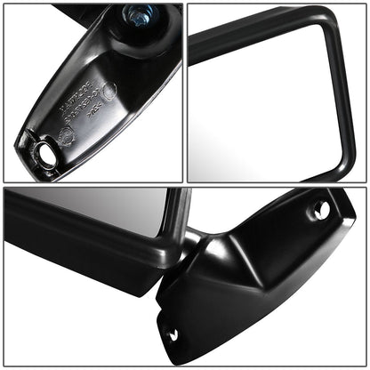 RETROVISOR MIRROR - OEM - 84-90 FORD BRONCO II / 83-92 FORD RANGER - MANUAL - PAINTABLE - BLACK - RIGHT