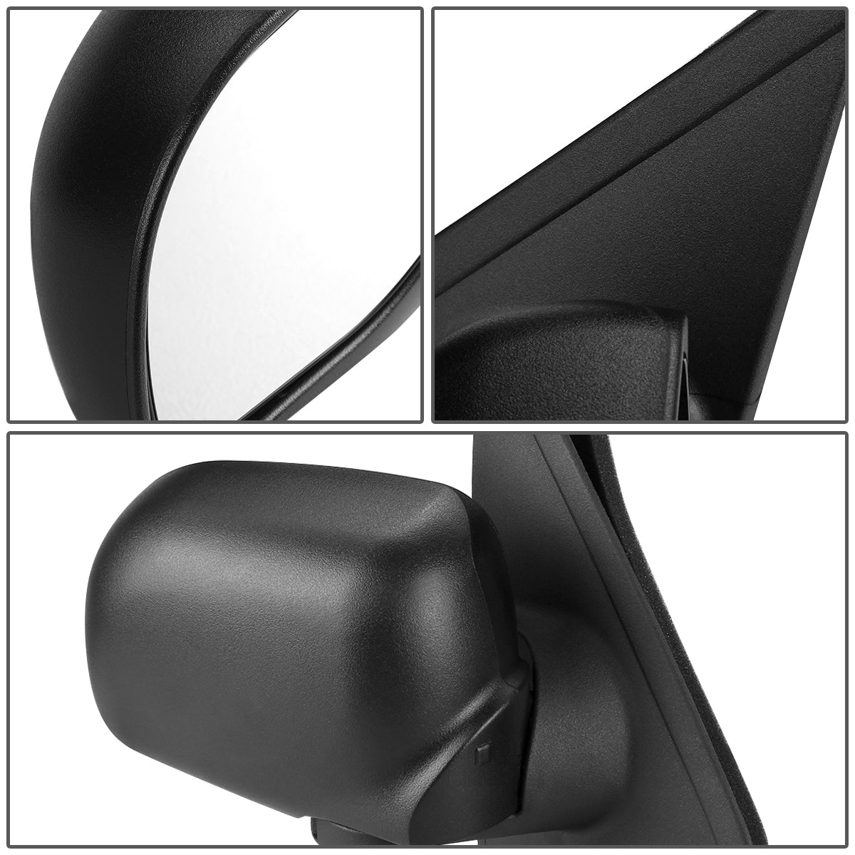 RETROVISOR MIRROR - OEM - 95-01 FORD EXPLORER / 01-03 FORD EXPLORER SPORT / SPORT TRAC / 97-01 MERCURY MOUNTAINEER - POWERED - TEXTURED - BLACK - RIGHT