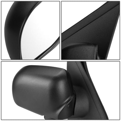 RETROVISOR MIRROR - OEM - 95-01 FORD EXPLORER / 01-03 FORD EXPLORER SPORT / SPORT TRAC / 97-01 MERCURY MOUNTAINEER - POWERED - TEXTURED - BLACK - RIGHT