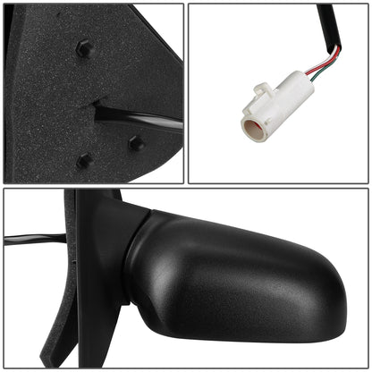 RETROVISOR MIRROR - OEM - 95-01 FORD EXPLORER / 01-03 FORD EXPLORER SPORT / SPORT TRAC / 97-01 MERCURY MOUNTAINEER - POWERED - TEXTURED - BLACK - RIGHT