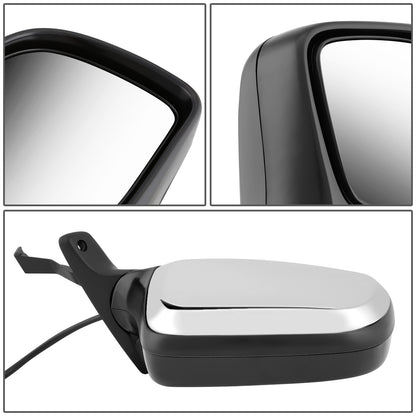 RETROVISOR MIRROR - OEM - 92-96 FORD BRONCO / 96-97 FORD F-100 / 92-97 FORD F-150, F-250, F-350 - POWERED - CHROME - RIGHT