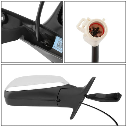 RETROVISOR MIRROR - OEM - 92-96 FORD BRONCO / 96-97 FORD F-100 / 92-97 FORD F-150, F-250, F-350 - POWERED - CHROME - RIGHT