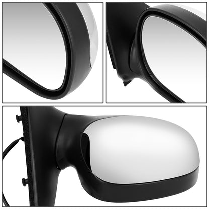 RETROVISOR MIRROR - OEM - 98-03 FORD F-150 / 98-99 FORD F-250 - POWERED - CHROME - RIGHT
