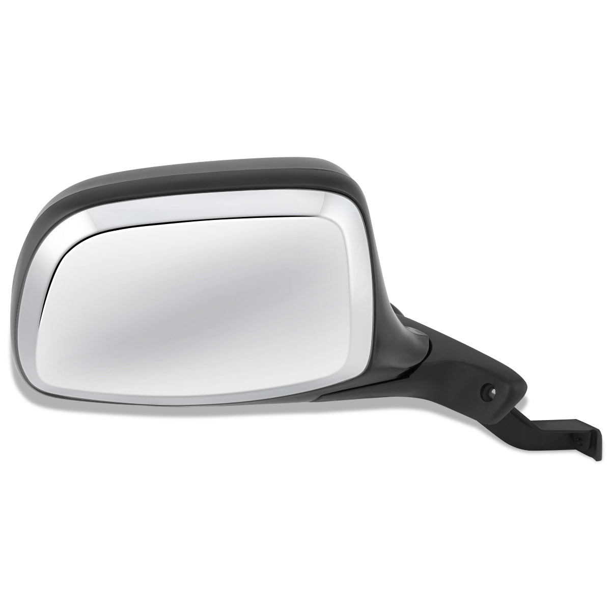 RETROVISOR MIRROR - OEM - 92-96 FORD BRONCO / 96-97 FORD F-100 / 92-97 FORD F-150, F-250, F-350 - MANUAL - CHROME - RIGHT