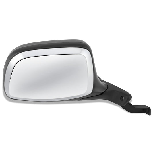 RETROVISOR MIRROR - OEM - 92-96 FORD BRONCO / 96-97 FORD F-100 / 92-97 FORD F-150, F-250, F-350 - MANUAL - CHROME - RIGHT