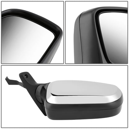 RETROVISOR MIRROR - OEM - 92-96 FORD BRONCO / 96-97 FORD F-100 / 92-97 FORD F-150, F-250, F-350 - MANUAL - CHROME - RIGHT