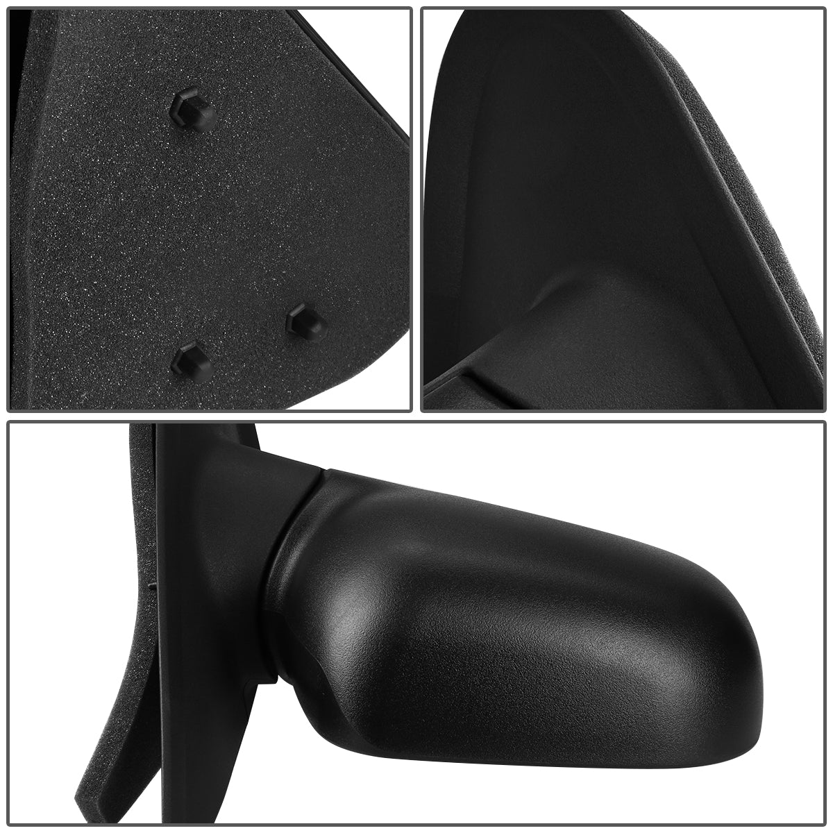 RETROVISOR MIRROR - OEM - 95-01 FORD EXPLORER - MANUAL - TEXTURED - BLACK - RIGHT