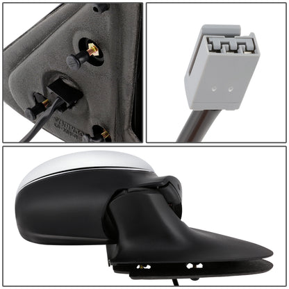 RETROVISOR MIRROR - OEM - 1997 FORD EXPEDITION - POWERED - CHROME - RIGHT