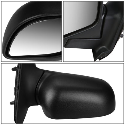 RETROVISOR MIRROR - OEM - 96-98 MAZDA B2300, B2500, B3000, B4000 / 98-03 FORD RANGER - MANUAL - TEXTURED - BLACK - RIGHT