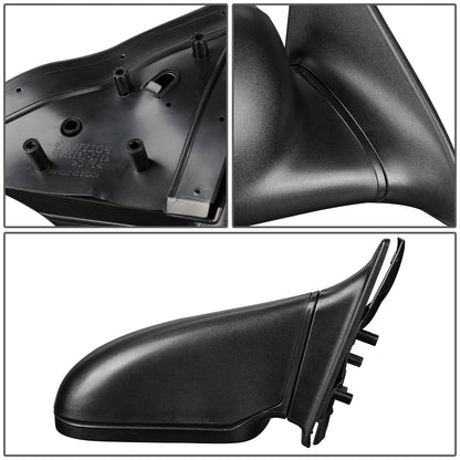 RETROVISOR MIRROR - OEM - 97-02 FORD ESCORT / 97-99 MERCURY TRACER - MANUAL - PAINTABLE - BLACK - RIGHT