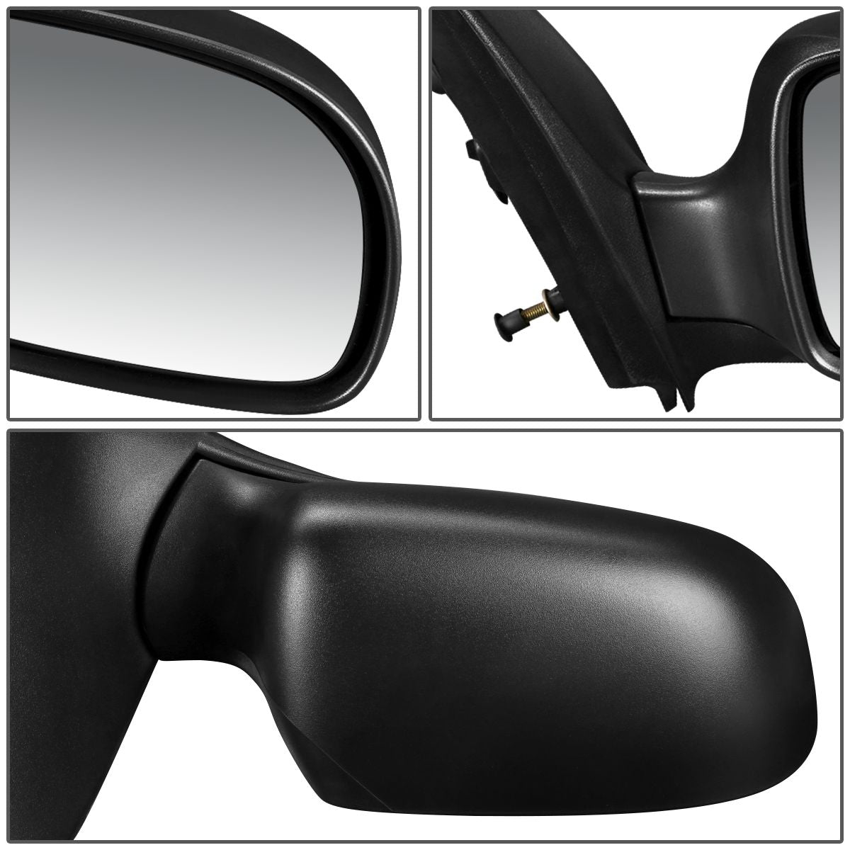 RETROVISOR MIRROR - OEM - 95-98 FORD WINDSTAR - POWERED - HEATED - TEXTURED - BLACK - RIGHT