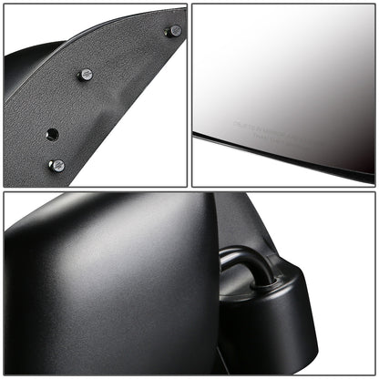 RETROVISOR MIRROR - OEM - 92-06 FORD E-150, E-250, E-350, E-450, E-550 / 99-06 FORD ECONOLINE / 96-99 FORD ECONOLINE SUPER DUTY - CONVEX GLASS - MANUAL - TEXTURED - BLACK - RIGHT