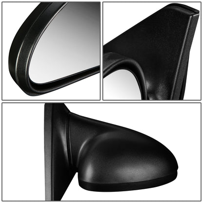 RETROVISOR MIRROR - OEM - 98-03 FORD ESCORT - MANUAL - TEXTURED - BLACK - RIGHT