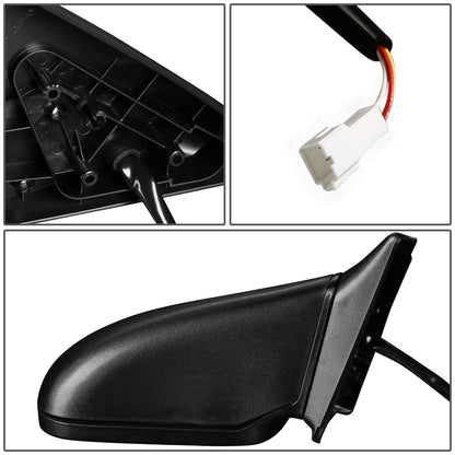 RETROVISOR MIRROR - OEM - 98-03 FORD ESCORT - POWERED - TEXTURED - BLACK - RIGHT