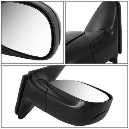 RETROVISOR MIRROR - OEM - 97-03 FORD F-150 / 97-99 FORD F-250 - MANUAL - PAINTABLE - BLACK - RIGHT