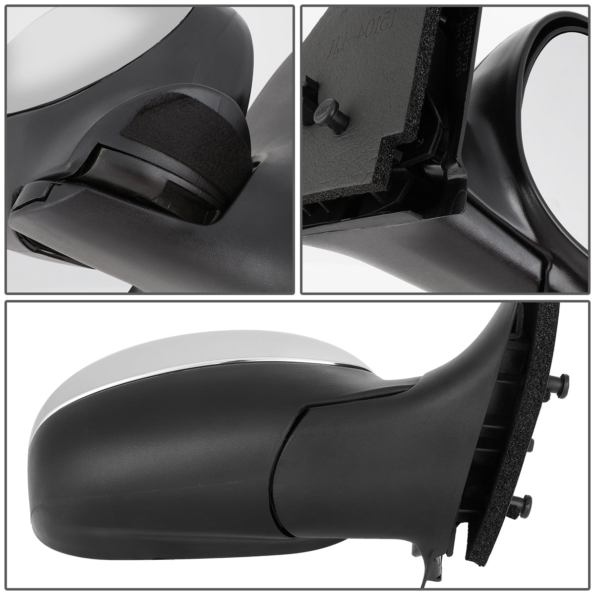 RETROVISOR MIRROR - OEM - 97-03 FORD F-150 / 97-99 FORD F-250 - MANUAL - CHROME - RIGHT