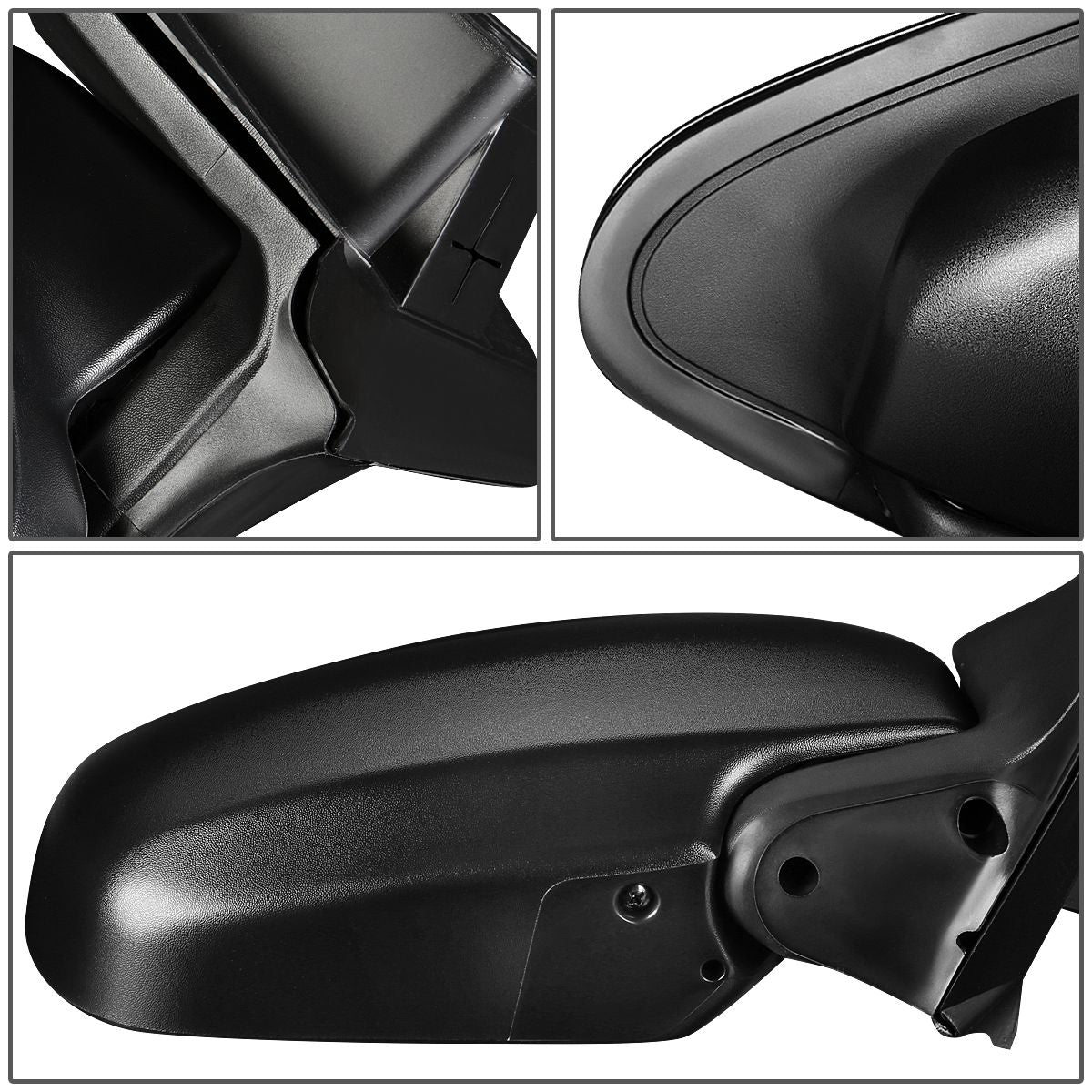 RETROVISOR MIRROR - OEM - 01-07 FORD ESCAPE - MANUAL - TEXTURED - BLACK - RIGHT