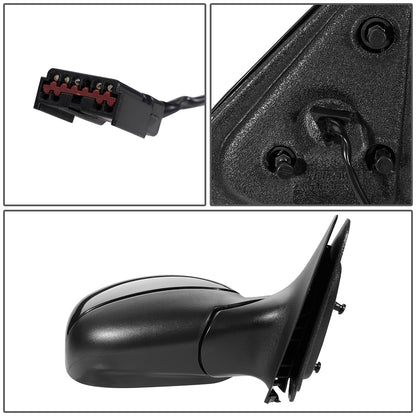 RETROVISOR MIRROR - OEM - 97-02 FORD EXPEDITION - POWERED - HEATED - FOLDING - BLACK MATERIAL - RIGHT