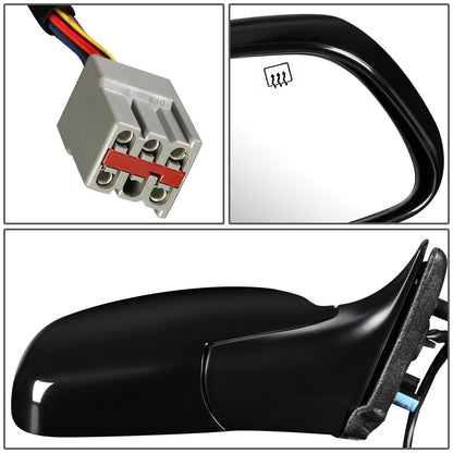 RETROVISOR MIRROR - OEM - 98-02 LINCOLN TOWN CAR - POWERED - HEATED - PAINTABLE - BLACK - RIGHT