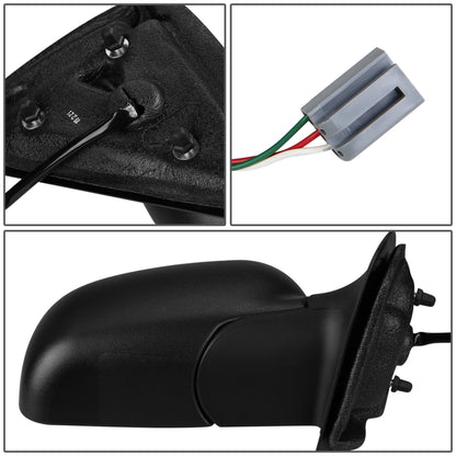 RETROVISOR MIRROR - OEM - 96-05 MAZDA B2300, B2500, B3000, B4000 / 98-05 FORD RANGER - POWERED - TEXTURED - BLACK - RIGHT