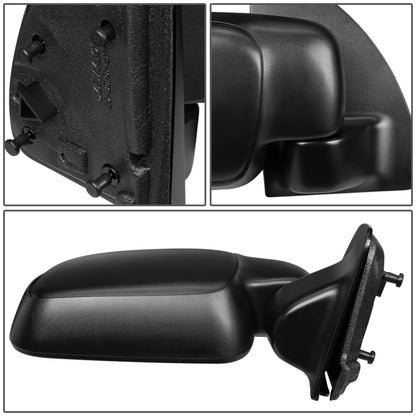 RETROVISOR MIRROR - OEM - 99-10 FORD F-250, F-350, F-450, F-550 SUPER DUTY / 00-05 FORD EXCURSION - MANUAL - TEXTURED - BLACK - RIGHT