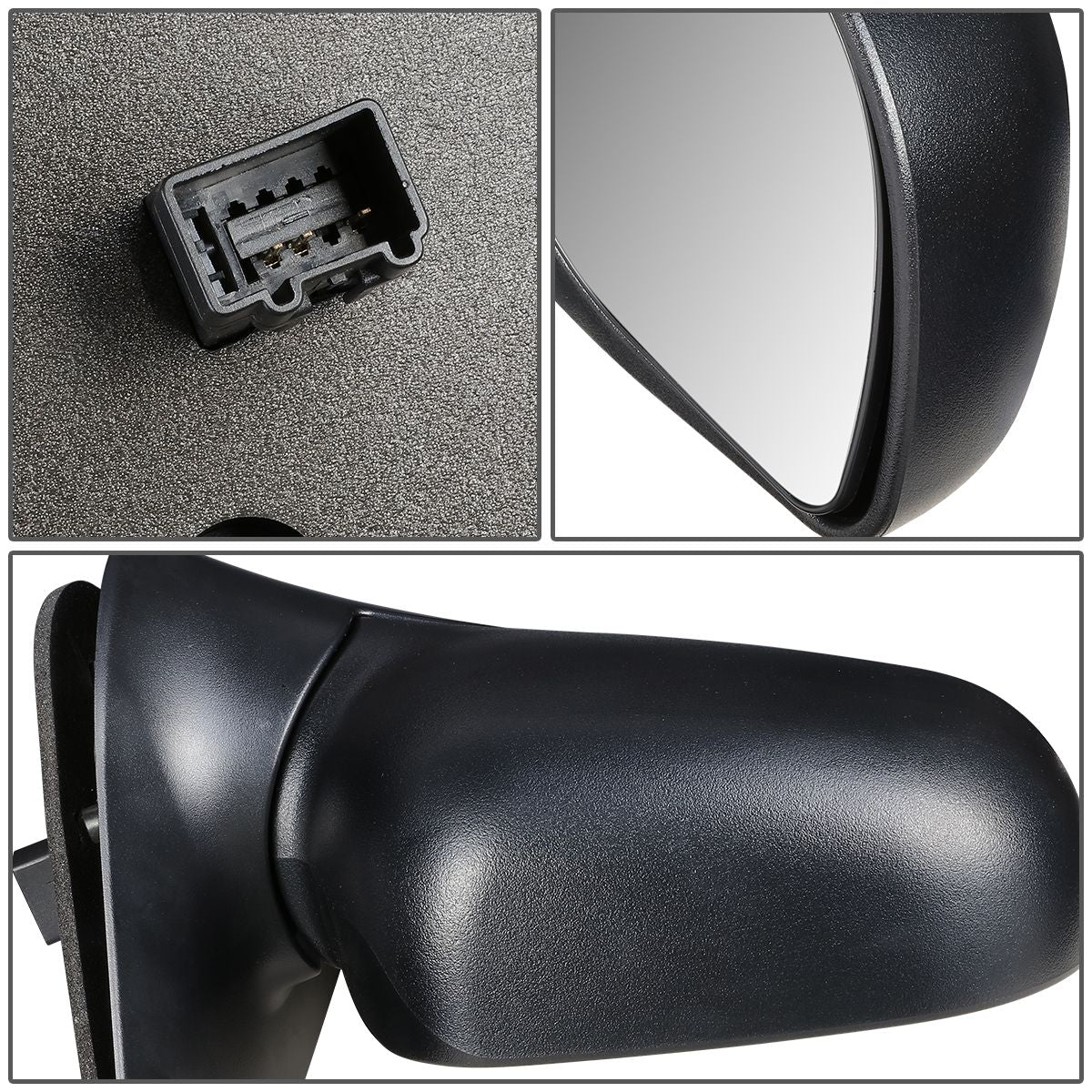 RETROVISOR MIRROR - OEM - 02-05 FORD EXPLORER / 02-05 MERCURY MOUNTAINEER - POWERED - TEXTURED - BLACK - RIGHT