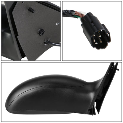 RETROVISOR MIRROR - OEM - 03-07 FORD FOCUS - POWERED - HEATED - TEXTURED - BLACK - RIGHT