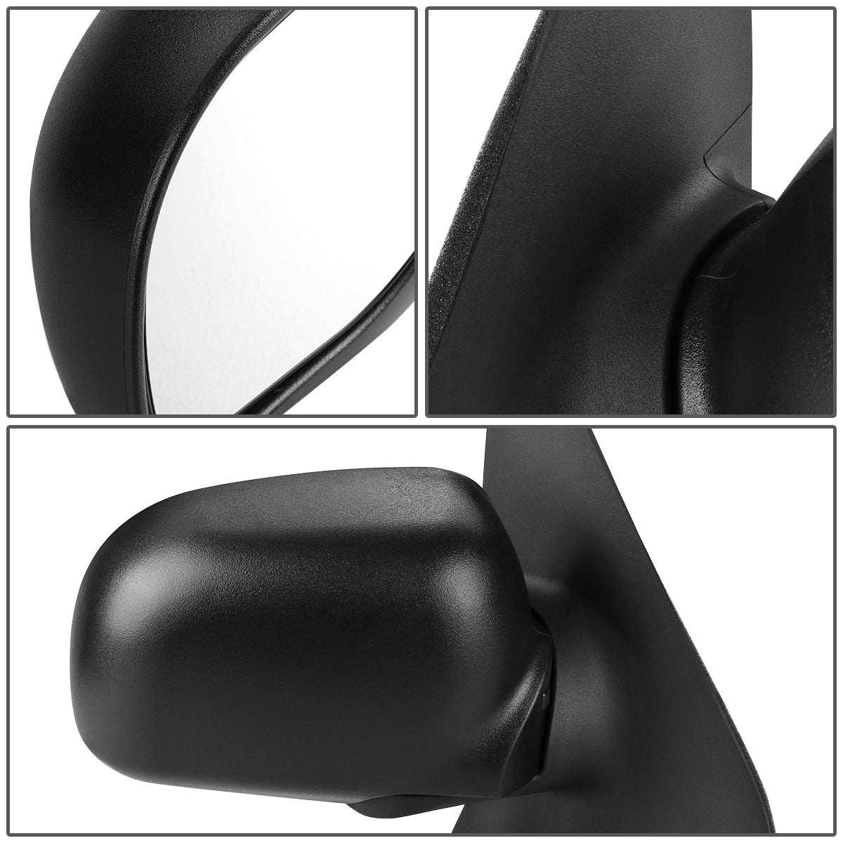 RETROVISOR MIRROR - OEM - 01-05 FORD EXPLORER SPORT TRAC - MANUAL - TEXTURED - BLACK - RIGHT