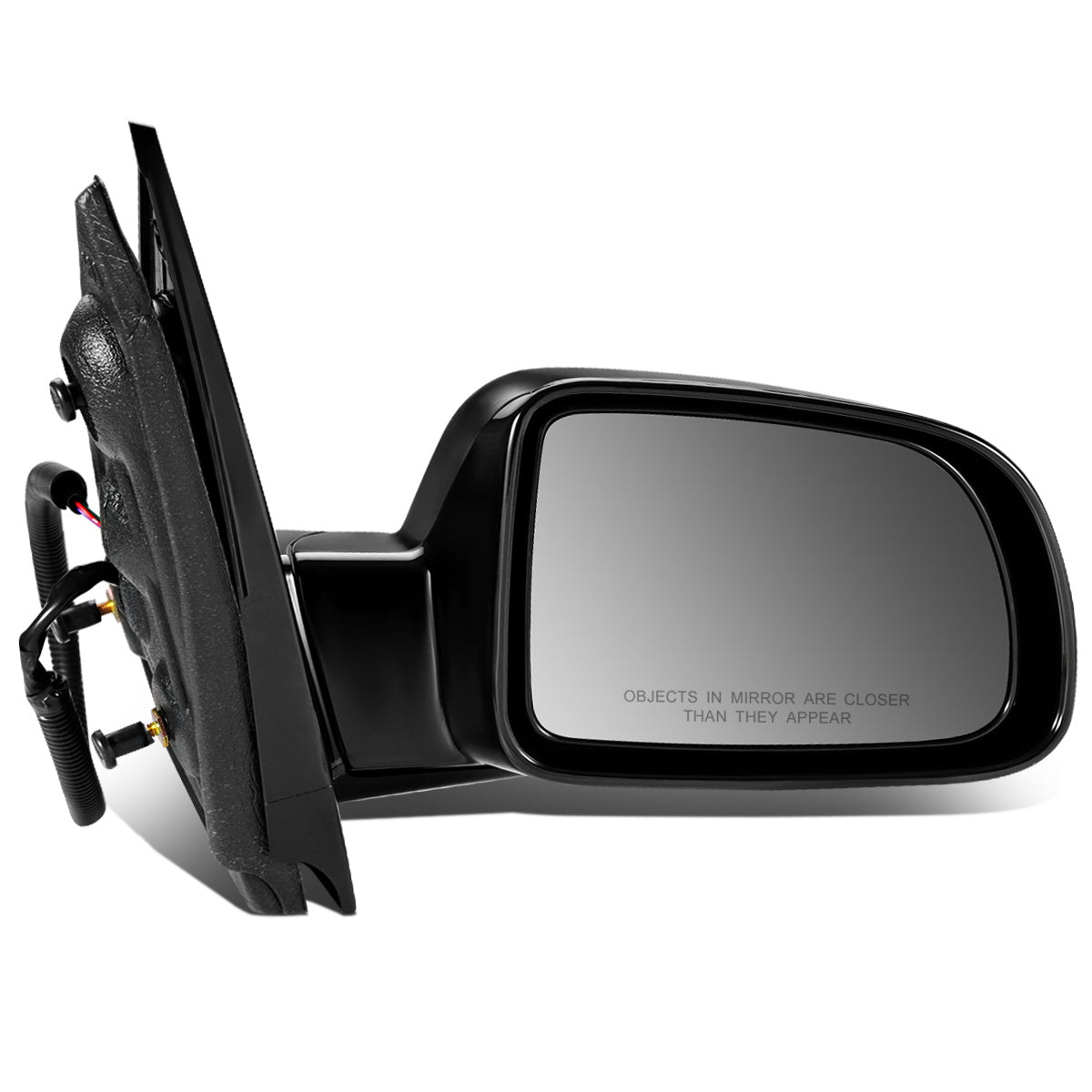 RETROVISOR MIRROR - OEM - 04-07 FORD FREESTAR - POWERED - FOLDING - BLACK MATERIAL - RIGHT