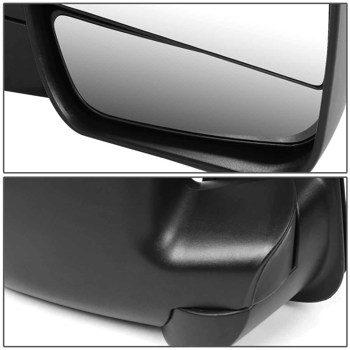 RETROVISOR MIRROR - OEM - 02-07 FORD E-150, E-250, E-350, E-450 / 02-03 FORD E-550 - MANUAL - TEXTURED - BLACK - RIGHT