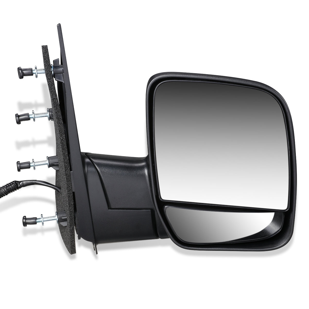 RETROVISOR MIRROR - OEM - 02-06 FORD E-150, E-250, E-350, E-450 / 02-03 FORD E-550 / 02-06 FORD ECONOLINE - POWERED - TEXTURED - BLACK - RIGHT