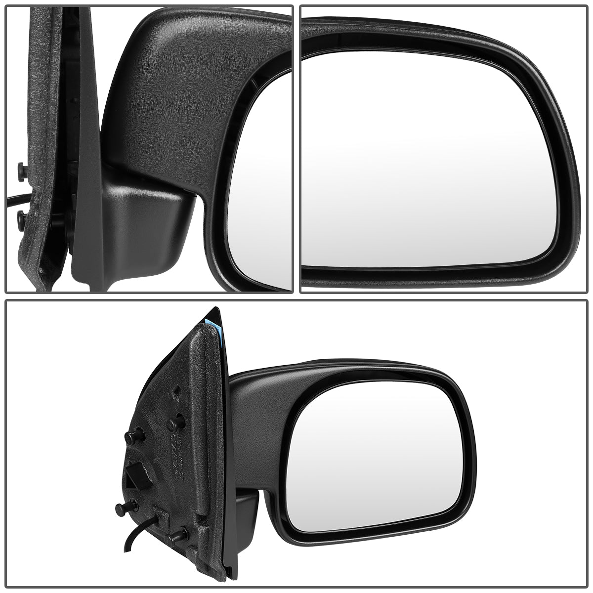 RETROVISOR MIRROR - OEM - 01-07 FORD F-250, F-350, F-450, F-550 SUPER DUTY - POWERED - TEXTURED - BLACK - RIGHT