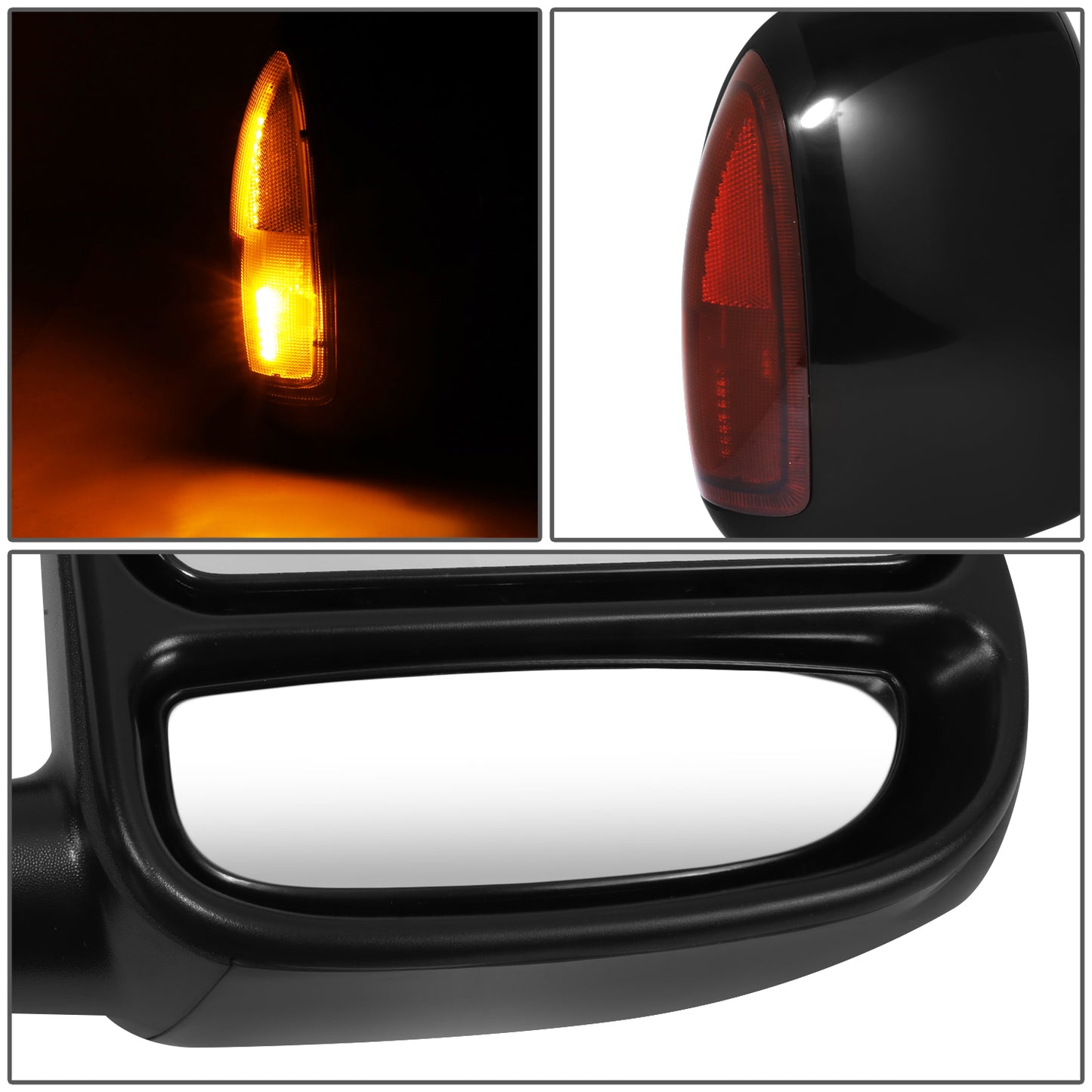 RETROVISOR MIRROR - OE STYLE - FORD EXCURSION 03-05 - FORD F-250 SUPER DUTY 03-07 - FORD F-350 SUPER DUTY 03-07 - FORD F-450 SUPER DUTY 03-07 - FORD F-550 SUPER DUTY 03-07 - WITH POWER WITH HEATED GLASS WITH TURN SIGNAL GLOSS COVER - PASSENGER SIDE -