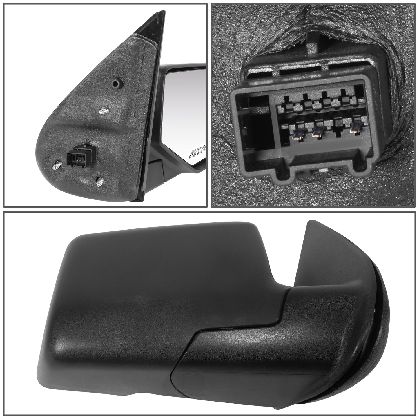 RETROVISOR MIRROR - OE STYLE - FORD EXPLORER 06-10 - WITH POWER - PASSENGER SIDE - PAINT TO MATCH - BLACK