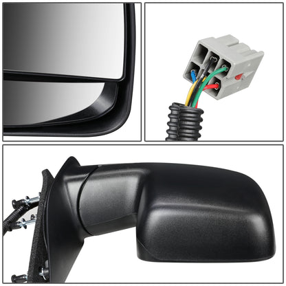 RETROVISOR MIRROR - OEM - 02-06 FORD E-150, E-250, E-350, E-450 / 02-03 FORD E-550 / 02-06 FORD ECONOLINE - POWERED - TEXTURED - BLACK - RIGHT