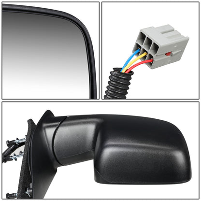 RETROVISOR MIRROR - OEM - 07-08 FORD E-150, E-250, E-350, E-450 - POWERED - TEXTURED - BLACK - RIGHT