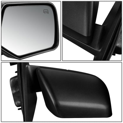RETROVISOR MIRROR - OEM - 08-12 FORD ESCAPE / 08-11 MERCURY MARINER - POWERED - HEATED - TEXTURED - BLACK - RIGHT