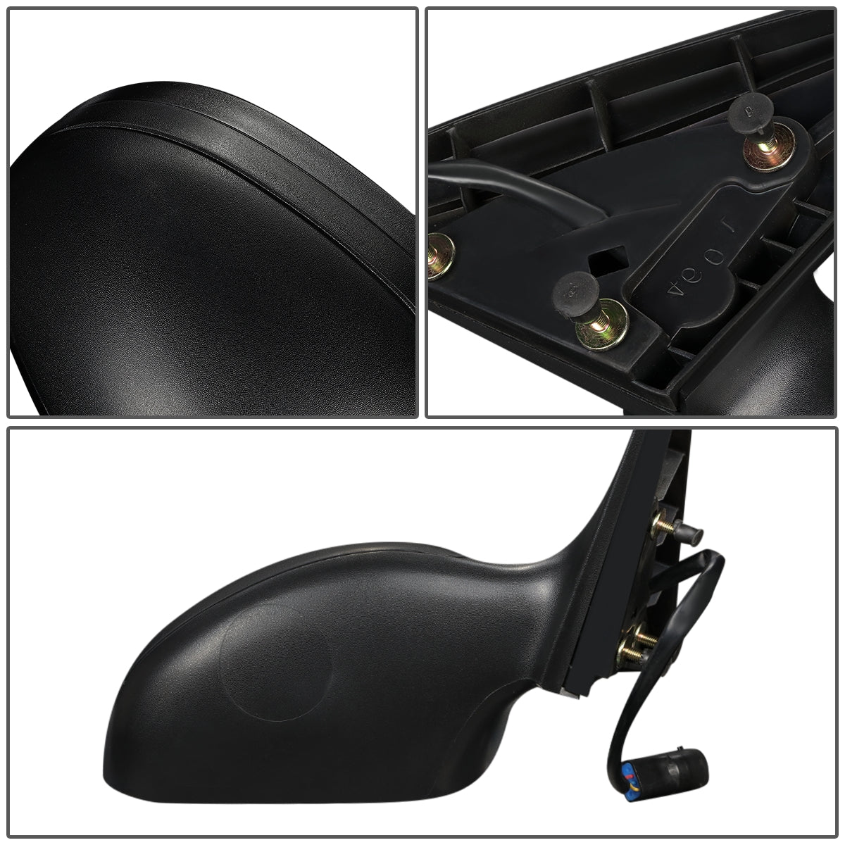 RETROVISOR MIRROR - OEM - 00-07 FORD TAURUS / 00-05 MERCURY SABLE - POWERED - WITH PUDDLE LIGHT - BLACK - RIGHT