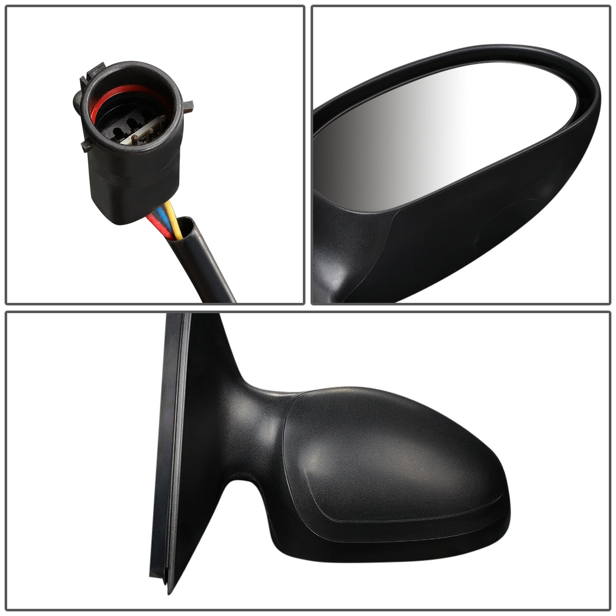 RETROVISOR MIRROR - OEM - 00-07 FORD TAURUS / 00-05 MERCURY SABLE - POWERED - WITH PUDDLE LIGHT - BLACK - RIGHT