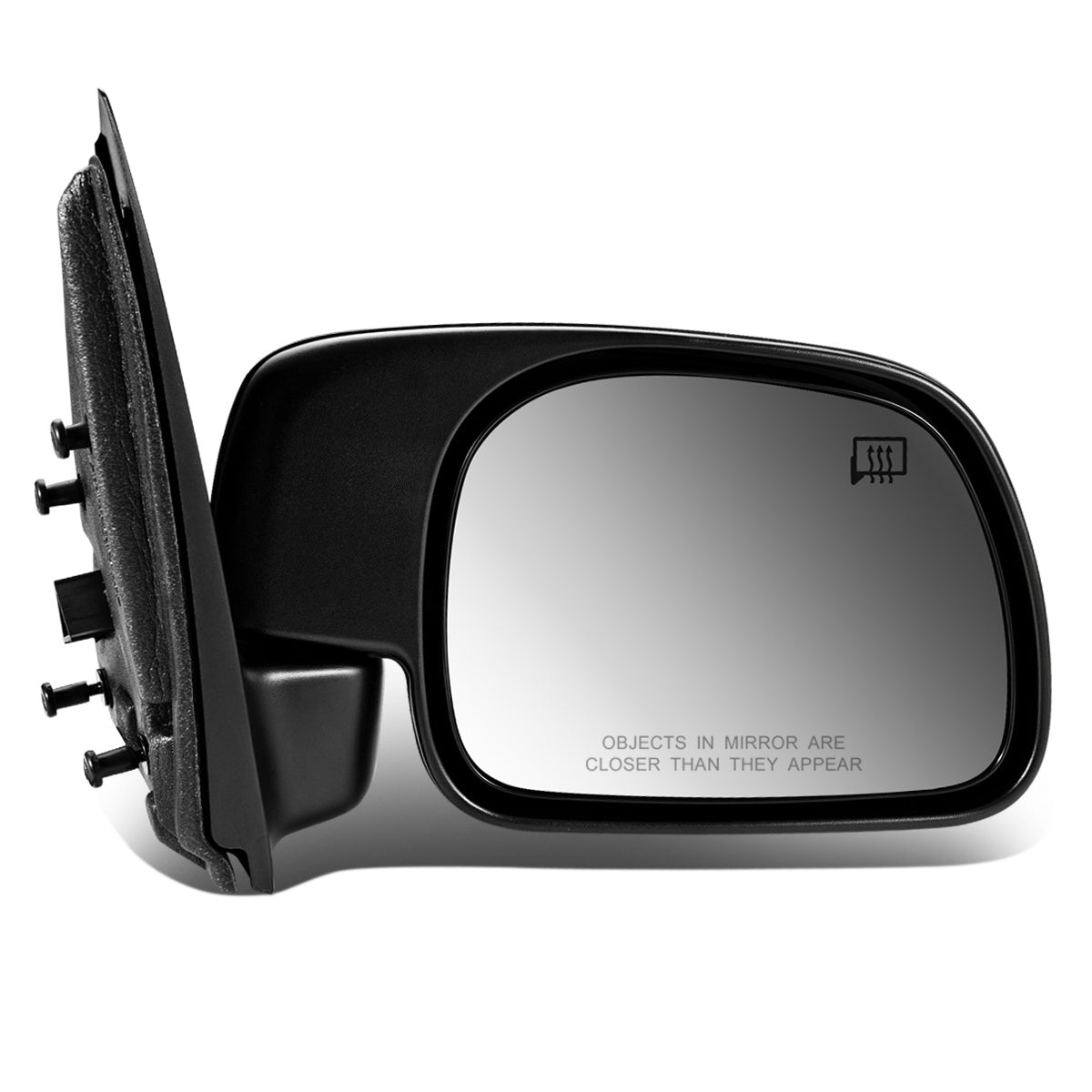 RETROVISOR MIRROR - OEM - 99-04 FORD F-350 / 00-05 FORD EXCURSION - POWERED - HEATED - FOLDING - TEXTURED - BLACK - RIGHT