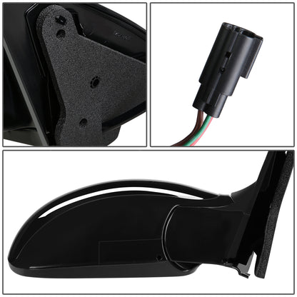 RETROVISOR MIRROR - OEM - 02-07 FORD FOCUS - POWERED - HEATED - PAINTABLE - BLACK - RIGHT