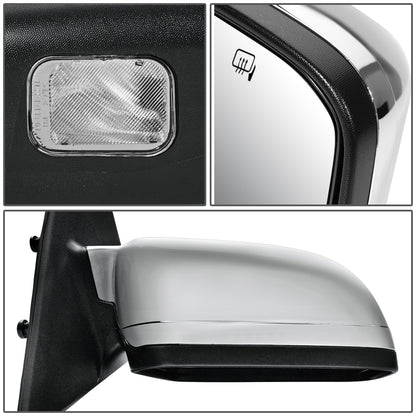 RETROVISOR MIRROR - OEM - 06-09 LINCOLN MKZ - POWERED - HEATED - W/ MEMORY - W/ PUDDLE LIGHT - CHROME COVER - RIGHT
